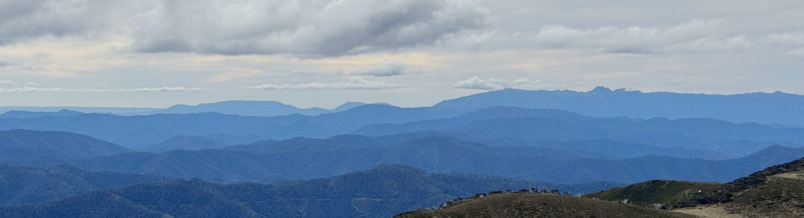 Mt Hotham view of Mt Buffalo-summer Mt Hotham view of Mt Buffalo