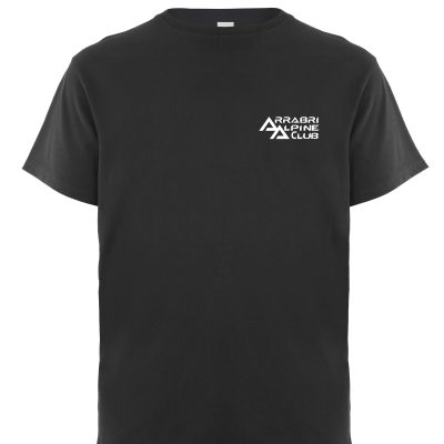 Arrabri Alpine Club t-shirt front with logo